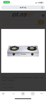 CENTURY TOP GAS COOKER 201 C image