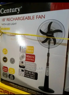 CENTURY 18’’ RECHARGEABLE FAN WITH LED LIGHT FRC-45-D image